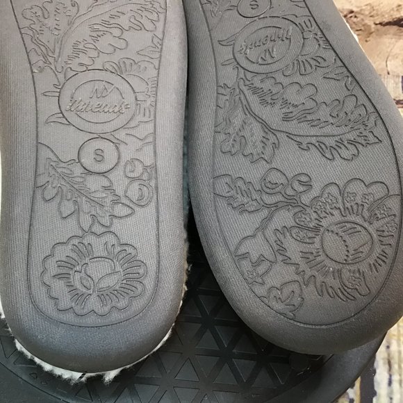 NY Threads Women's Gray Comfy Soft Coral Fleece Lined Slippers Size Small US 5 - Picture 6 of 9